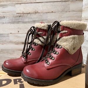 Dromedaris “Kara Shearling” Leather Boots